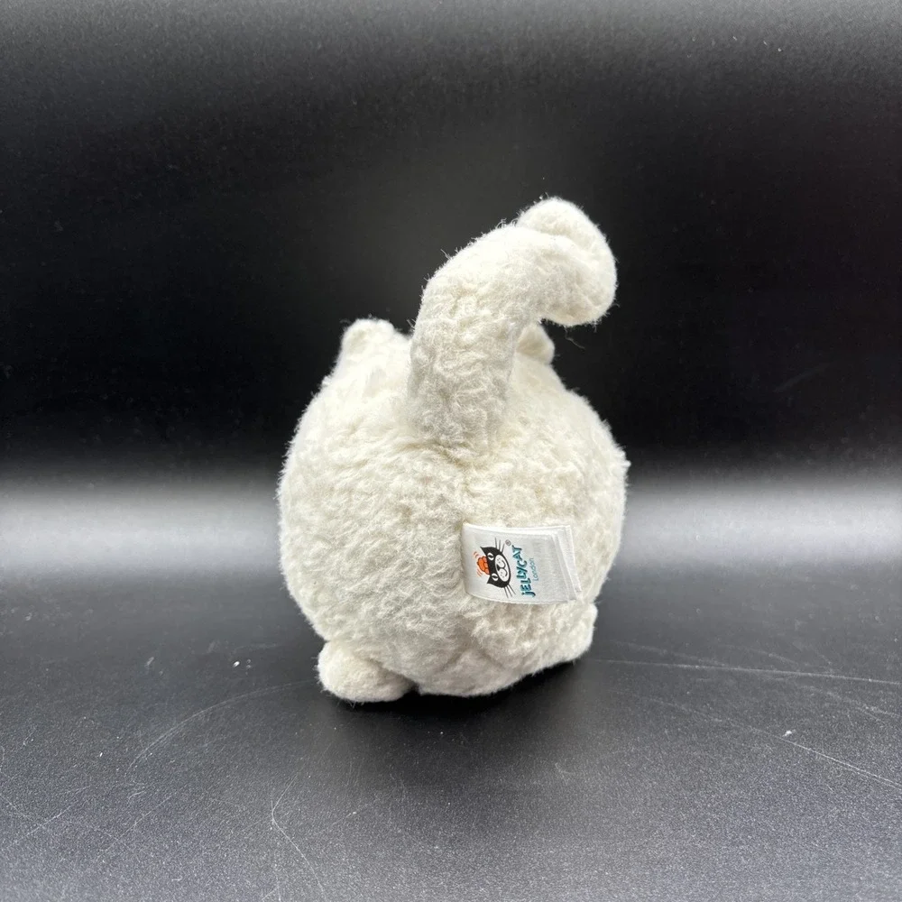 Jellycat Caboodle Kitten Plush Small Mini Chunky Ball Cute London Toy White 4